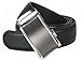 Squeple Men's Automatic Buckle Leather Belt 3.5CM Width Black
