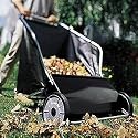 31" Deluxe Push Lawn Sweeper (Black) (42"H x 31"W x 36"D)