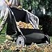 31" Deluxe Push Lawn Sweeper (Black) (42"H x 31"W x 36"D)