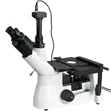 AmScope 40X-800X Super Widefield Polarizing Metallurgical Inverted Microscope + 1.3MP Camera