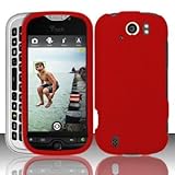 Red Rubberized Coating Hard Plastic Case Cover for HTC myTouch 4G Slide (T- ....