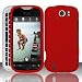 Red Rubberized Coating Hard Plastic Case Cover for HTC myTouch 4G Slide (T-Mobile)