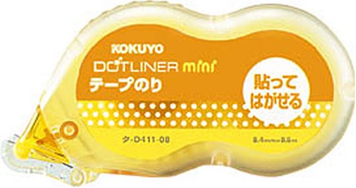 コクヨS&T タ-D411-08 テープのり<ドットライナーミニ>使い切り8.4mm×8.5m弱粘着