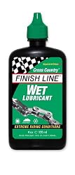 Finish Line WET Bicycle Chain Lube, 4-Ounce Drip Squeeze Bottle