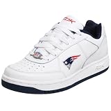 Reebok Men’s NFL Patriots Recline Lining Sneaker,White/Navy/Red,9 M