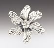Silver Spoon Silver Georgia Flower Unique Adjustable Ring