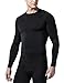 TSLA Men's Thermal Wintergear Compression Baselayer Long Sleeve Top Version17, Wintergear Basic(r21) - Black, Medium