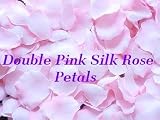 1000 Double Pink Silk Rose Petals