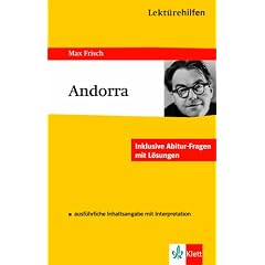 Lekt�rehilfen Andorra. Ausf�hrliche Inhaltsangabe und Interpretation