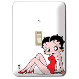 (4x5) Betty Boop Relaxing Light Switch Plate