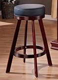 Grimsley Cherry Leather Bar Stool