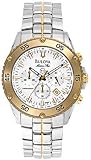 BULOVA Watches:New Bulova Two Tone Marine Star Chrono Men's Watch