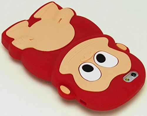 For Iphone 6 4.7" - Monkey Style 3D Design Silicone Flexible Cover Case - Red Monkey