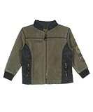GUESS Kids Boys zip front jacket, GREEN (12M)