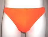 Mens Brief Swimwear/Underwear Nylon/Lycra Orange