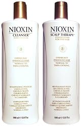Nioxin System 3 Cleanser & Scalp Therapy (Chemically Enhanced Hair: Normal to Thin-Looking) 33.8 oz (1 Liter)