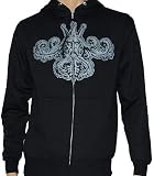ZAO - Zeus - Black Zip Up Hoodie