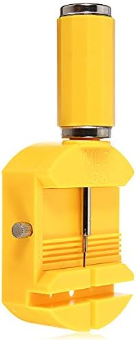 TTTK Watch Wristwatch Watchband Pin Link Remover Adjuster Repair Tool with 3 copper Pins (yellow)