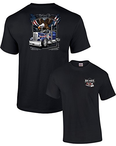 Trucker T-Shirt Wild and Free Eagle
