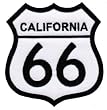 Route 66 California Embroidered Patch Iron-On Highway Road Sign Biker Emblem