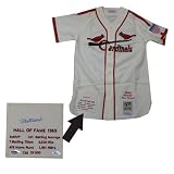 Autographed/Hand Signed Stan Musial 1944 White Mitchell and Ness St. Louis Cardinals Jersey