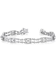 18K White Gold 2.91ct Diamond Bracelet