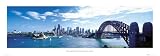 Sydney Harbour (Sydney Harbour Bridge, Skyline and Opera House, Australia) White Wood-Mounted Art Poster Print - 12