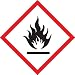 Accuform Signs, GHS Pictogram Labels, 2" X 2", Flame, Adhesive Coated Paper, 250/Roll