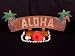 WELCOME SIGN "ALOHA" W/ PALM TREES - TIKI BAR DECOR