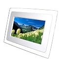 ATMT DPF7WT 7 inch Multimedia Photo Frame with Built-in Speakers - White