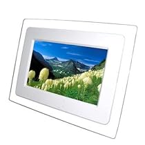 ATMT DPF7WT 7 inch Multimedia Photo Frame with Built-in Speakers - White