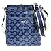 Coach Alex Coated Op Art Signature Crossbody Messenger Bag Swingpack Blue