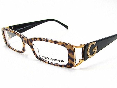 Buy New Dolce & Gabbana D&G DG 3039-B 3039B 744 Leopard/Dark Brown Optical Eyeglasses Frame 50-15-135