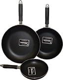Set of 3 aluminum non stick frypan