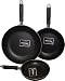 Kitchen & Housewares : Set of 3 aluminum non stick frypan