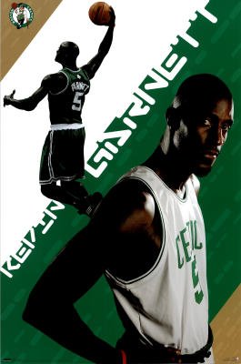Kevin Garnett NBA Boston Celtics 22x34 Poster Print Poster Print, 22x34 Poster Print, 22x34