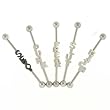 316L Surgical Steel Industrial - Name Set - 14g Ear Wire - 1.5 inch in Length