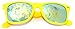 Vintage Retro Classic Mirror Reflective Revo Lens Trendy Wayfarer Style Sunglasses - 80's Fashion - Mens or Womens - Over 20 Colors Available (Mirror Lens - Yellow Frame)