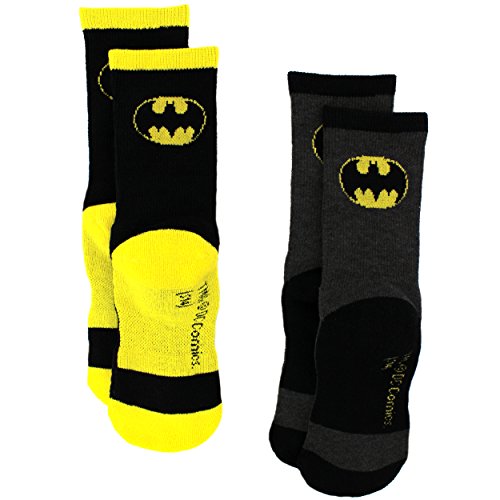 Batman Boys 2 pack Athletic Socks (Toddler/Little Kid/Big Kid)