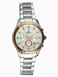 Two Tone Stainless Steel Edifice White Dial