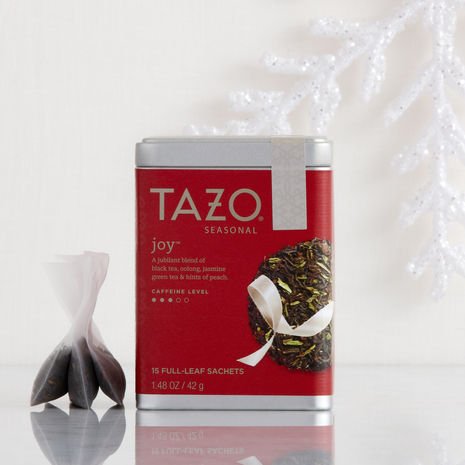 Tazo Joy Black, Green & Oolong Teas (Full-Leaf Tea in Tin) 15 Sachets Tazo Joy Black, Green & Oolong Teas (Full-Leaf Tea in Tin) 15 Sachets