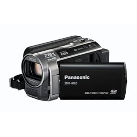 Panasonic SDR-H100 Camcorder - Black (80GB HDD, x78 Enhanced Optical Zoom, Wide Angle Lens)