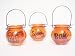 WeGlow International Halloween Glass Lantern With Black Design (Pack Of 6)