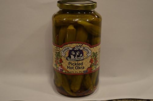 Okra - Pickled Hot Okra 32 Oz Quart Jar