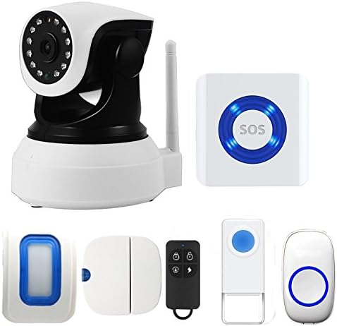 LongHai IOS Android APP Controlled WIFI SOS Smart Doorbell Enabled Cloud Home Store Office Alarm System Push Button Wireless Security Panic Button IP Camera