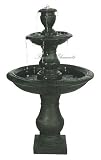 38H 2-Tier Water Fountain, Home Garden Decor, Gift