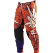 Troy Lee Designs SE Piston Men's Motocross Motorcycle Pants w/ Free B&F Heart Sticker Bundle - Orange/Purple
