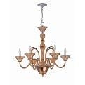 Benno 6Lite Chandelier Lamp - Bronze(93 x 28.5 x 28.5")