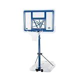 Lifetime 1306 Pool Side Height-Adjustable Portable Basketball System with 44-Inch Clear Acrylic Backboard