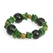 Tagua Nut Green Bracelet-Black Seeds 